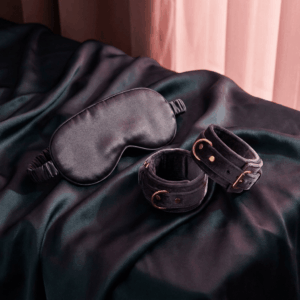 Satin Blindfold and Cuffs Set
